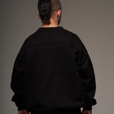 Crewneck Negro 400 gramos 100 % Algodón