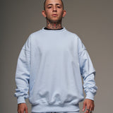 Crewneck Azul  400 gramos 100 % Algodón