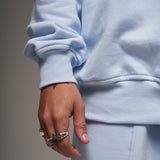 Crewneck Azul  400 gramos 100 % Algodón