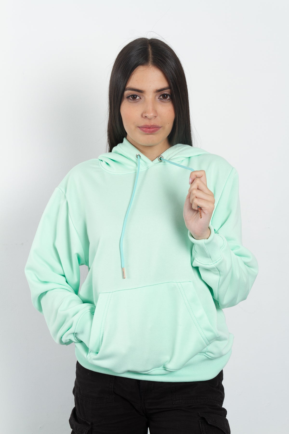Hoodie mujer Menta