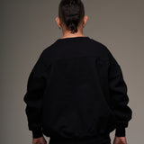 Crewneck Negro proceso  400 gramos 100 % Algodón