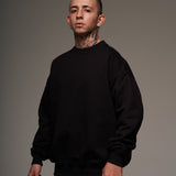 Crewneck Negro 400 gramos 100 % Algodón