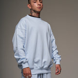 Crewneck Azul  400 gramos 100 % Algodón