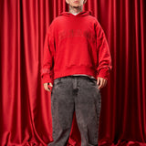 Pre venta Hoodie Boxy fit Red district + Pedreria