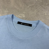Camiseta 100% Algodón Peruano Azul cielo   Oversize 250 Gramos