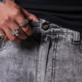 JEANS BAGGY 2 BOLSILLOS GRIS CLARO