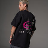 T shirt hyper human purple negra claro 300 gramos 14584