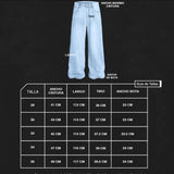 JEAN BAGGY ICE BLUE SAVAGE RED DISTRICT