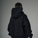 Nuevo Hoodie Distressed Negro  400 gramos