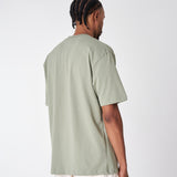 T-SHIRT 250 GRAMS, 100% GREENISH GREY COTTON