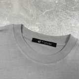 Camiseta 100% Algodón Peruano Gris  Oversize 250 Gramos