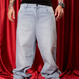 JEAN BAGGY ICE BLUE SAVAGE RED DISTRICT