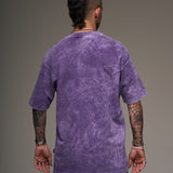 Basica Oversize Acid Wash morada 14460