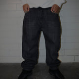 JEANS BAGGY FIT SAVAGE NEGRO  RAW DENIM 14517