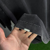 Oversize Acid Wash Negra Placa S