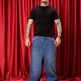 JEAN BAGGY  MID BLUE
