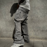 JEANS FLARE SAVAGE GRIS CLARO 14521