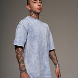 Basica Oversize Acid Wash Azul claro 14452