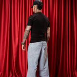JEAN BAGGY ICE BLUE SAVAGE RED DISTRICT
