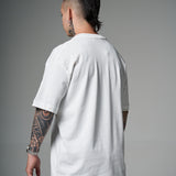 Camiseta 100% Algodón Peruano Blanco crema  Oversize 250 Gramos