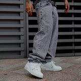 JEANS BAGGY FIT SAVAGE GRIS CLARO 14519