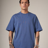 250 GRAMS T-SHIRT, 100% BLUE COTTON