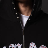 Double Zip Hoodie Boxy fit Perlas Rojas 14651
