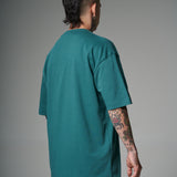 Camiseta 100% Algodón Peruano verde Oversize 250 Gramos