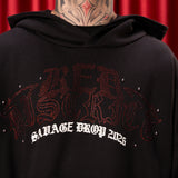 Pre venta Hoodie Boxy fit Negro Savage drop 2026 + Pedreria