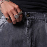 JEANS BAGGY 2 BOLSILLOS  1 CORTE GRIS CLARO