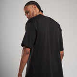 100% Cotton Black Oversize T-shirt 250 Grams 14332