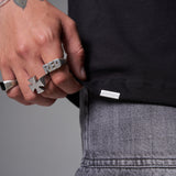 T shirt negra Gold on 250 gramos