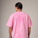 Basica Oversize Acid Wash Rosada 14382