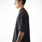BLACK CONTRAST OVERSIZE T-SHIRT 