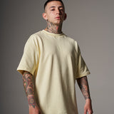 CAMISETA 300 GRAMOS 100% ALGODÓN AMARILLA