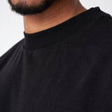 250 GRAMS T-SHIRT, 100% BLACK COTTON