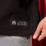 Camiseta Negra Oversize Red  250 gramos