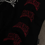 Hoodie Boxy fit Negro SVG