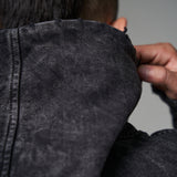 Nuevo Hoodie Distressed Acid wash Gris oscuro  400 gramos