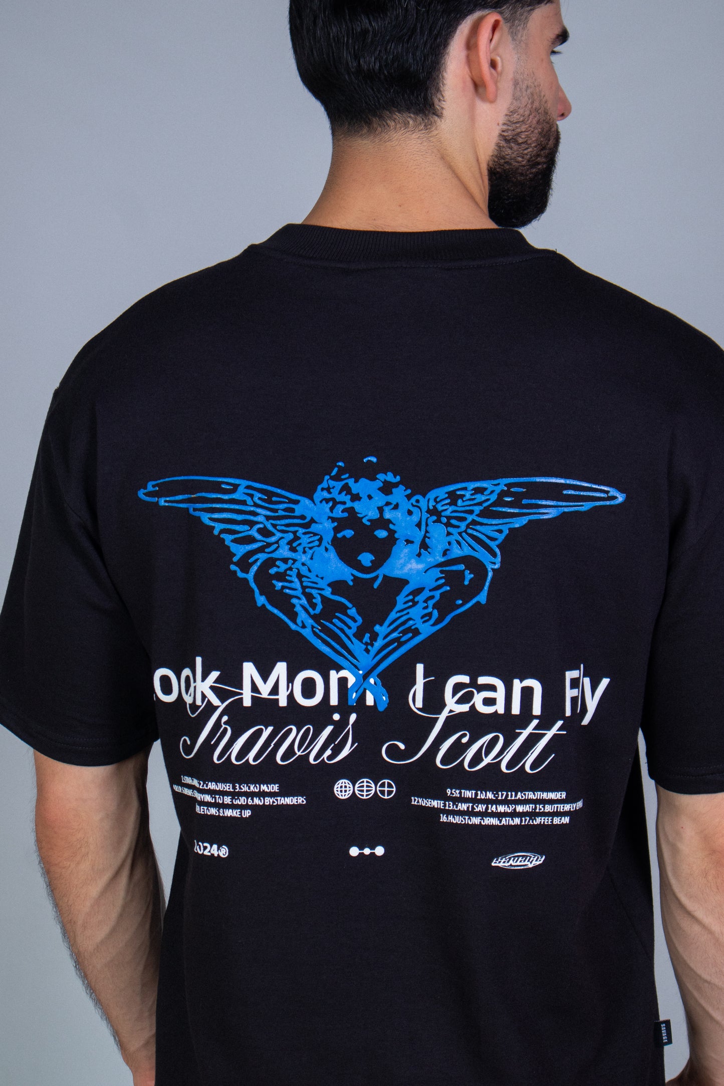 T Shirt Oversize I Can fly Negro