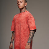 Basica Oversize Acid Wash Roja  14455