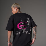 T shirt hyper human purple negra claro 300 gramos 14584