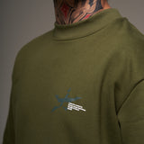 Savage Star Verde  435 GSM 100% Algodón