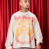 Crewneck Boxy savage long sleeve red district   250 gramos