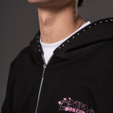 Double Zip Hoodie Boxy fit World wide  14649
