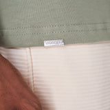 T-SHIRT 250 GRAMS, 100% GREENISH GREY COTTON