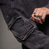 Hoodie Cargo Acid Wash 400 GRAMOS 14444