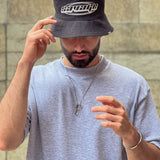 Bucket hat black/white svg 14264