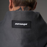 Double zip hoodie gris hypermorph