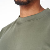 CAMISETA 300 GRAMOS 100% ALGODÓN VERDE MILITAR